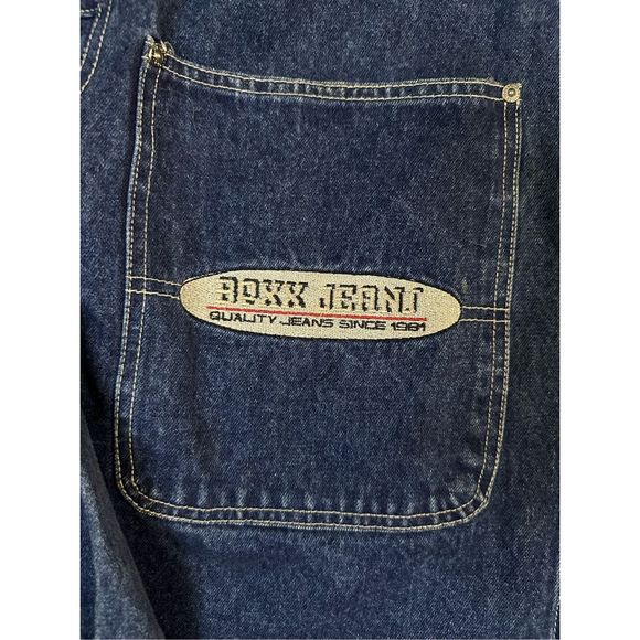Vintage Boxx Jeans Baggy Skater Hip Hop Denim Jacket Sz Large BR - Picture 3 of 10
